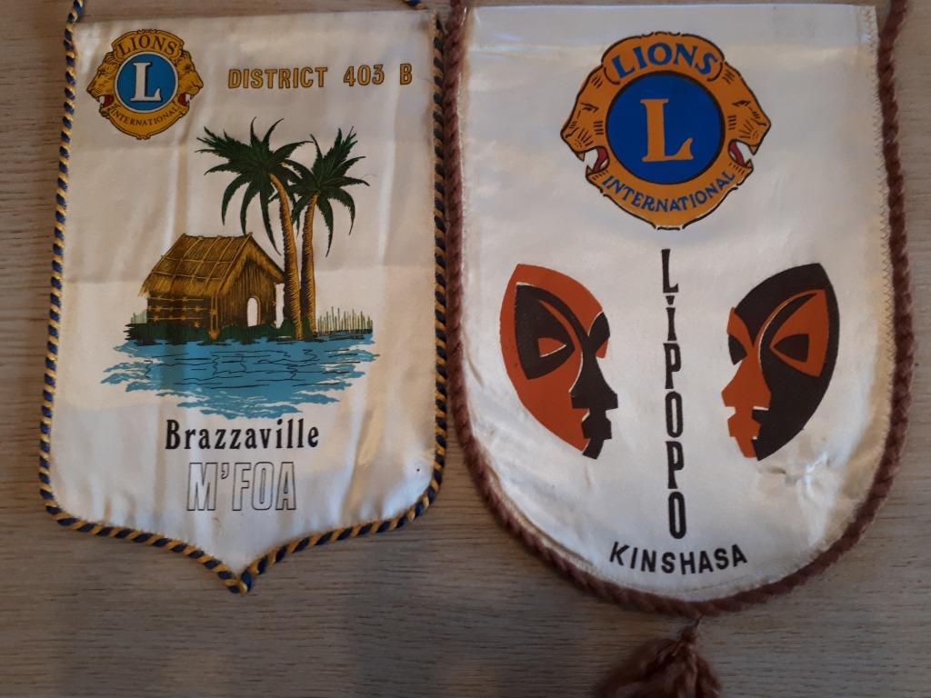 Fanions Bannières  Lions club, Collections, Enlèvement ou Envoi, Utilisé