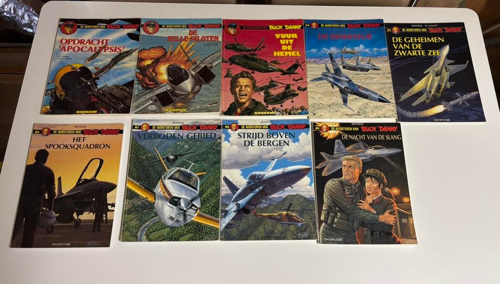 Strips Buck Danny (zie foto), Boeken, Ophalen