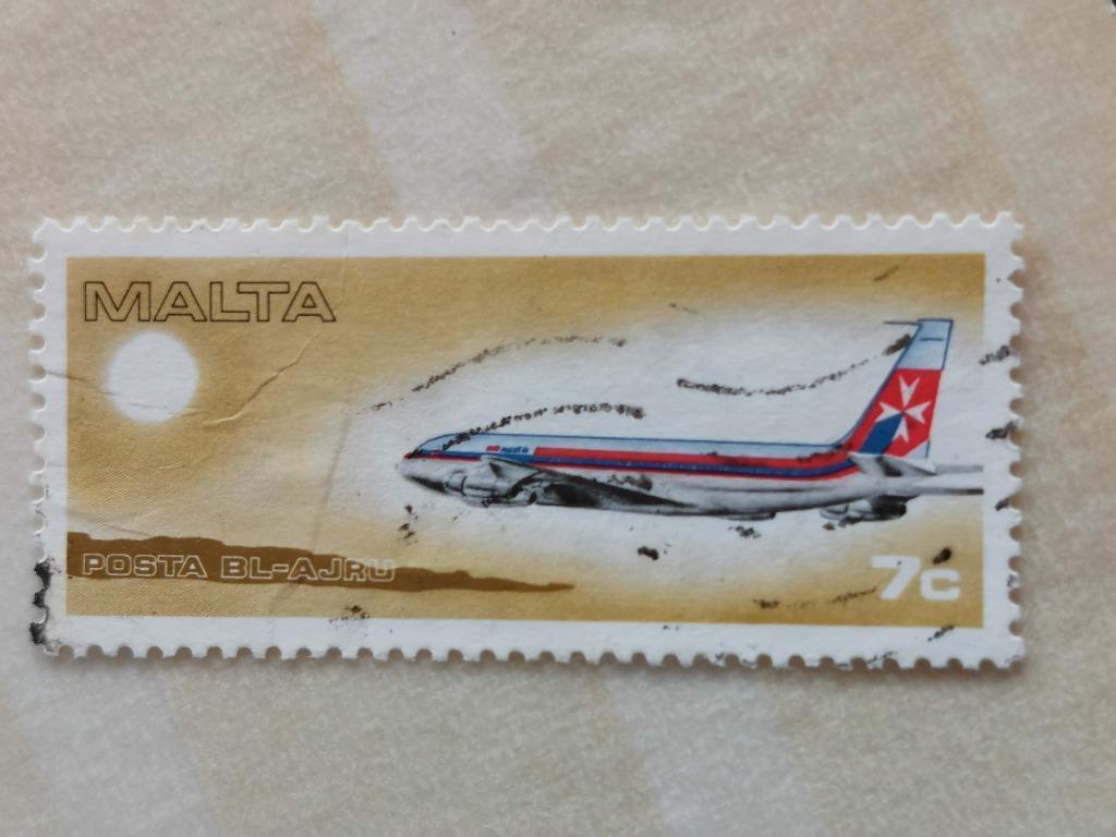 Malte 1978 - courrier aérien - Boeing 720B (Air Malta), Enlèvement ou Envoi, Malte, Affranchi