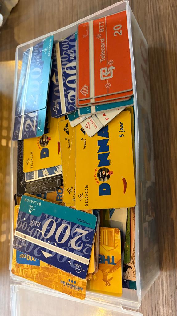 Lot de cartes de téléphone anciennes/vintage, Enlèvement