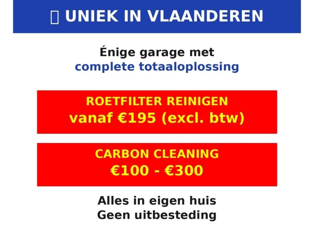 Carbon cleaning + Roetfilter clean + deeltjestellertest, Auto's, Euro 6, Bedrijf, Diesel, Te koop