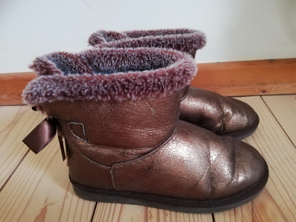 warme enkellaarsjes - brons - 35, Gebruikt, Meisje, Fresas, Ophalen of Verzenden
