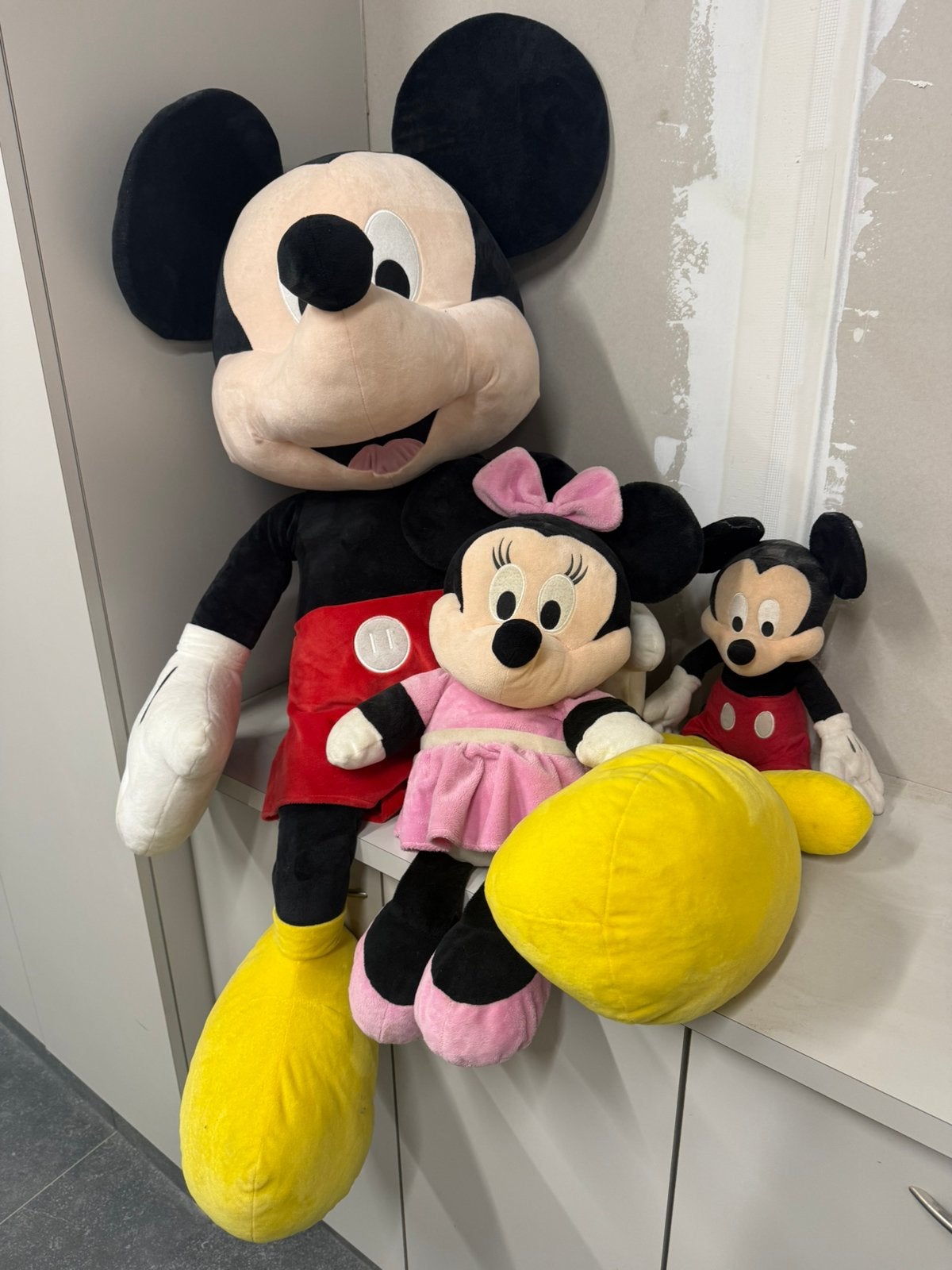 Mickey (groot) , Mini (klein) en Mickey (klein), Ophalen, Zo goed als nieuw