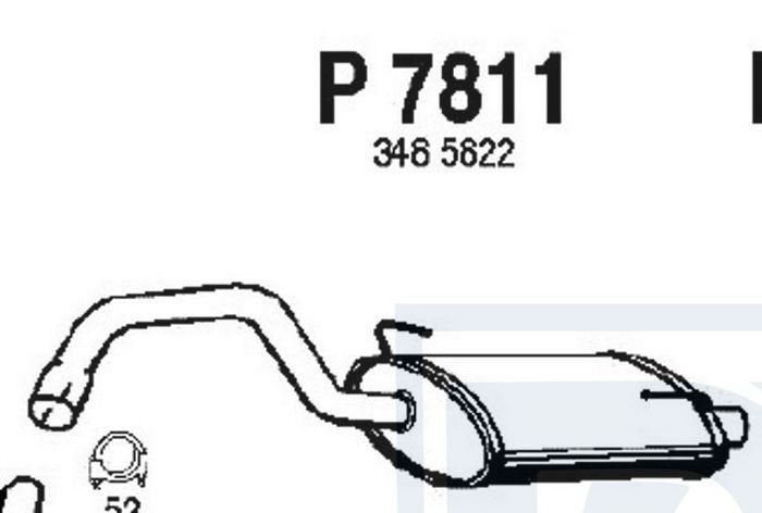 Volvo Uitlaat eind demper 440 460 B20F Volvo onderdeel nr 34, Autos : Pièces & Accessoires, Systèmes d'échappement, Neuf, Enlèvement ou Envoi