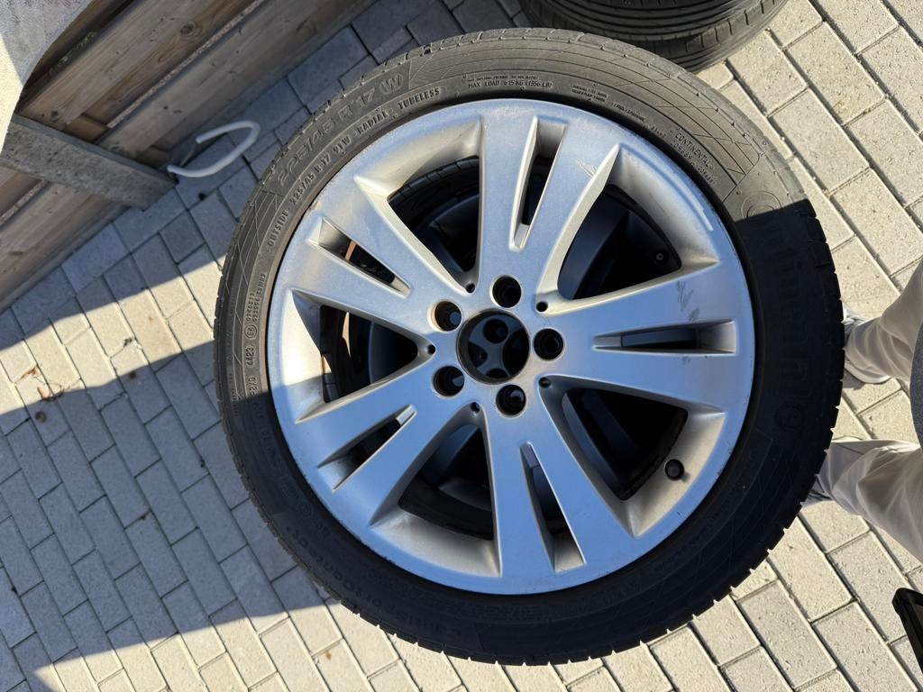 Jantes Mercedes Classe W204+pneus Avantgarde 225/45/17 91W, Pneus et Jantes, Véhicule de tourisme, Pneus été, 17 pouces
