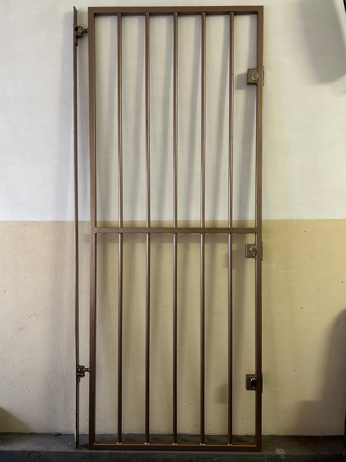 Stalen poort, Doe-het-zelf en Bouw, Ophalen, 80 tot 100 cm, 215 cm of meer, Zo goed als nieuw