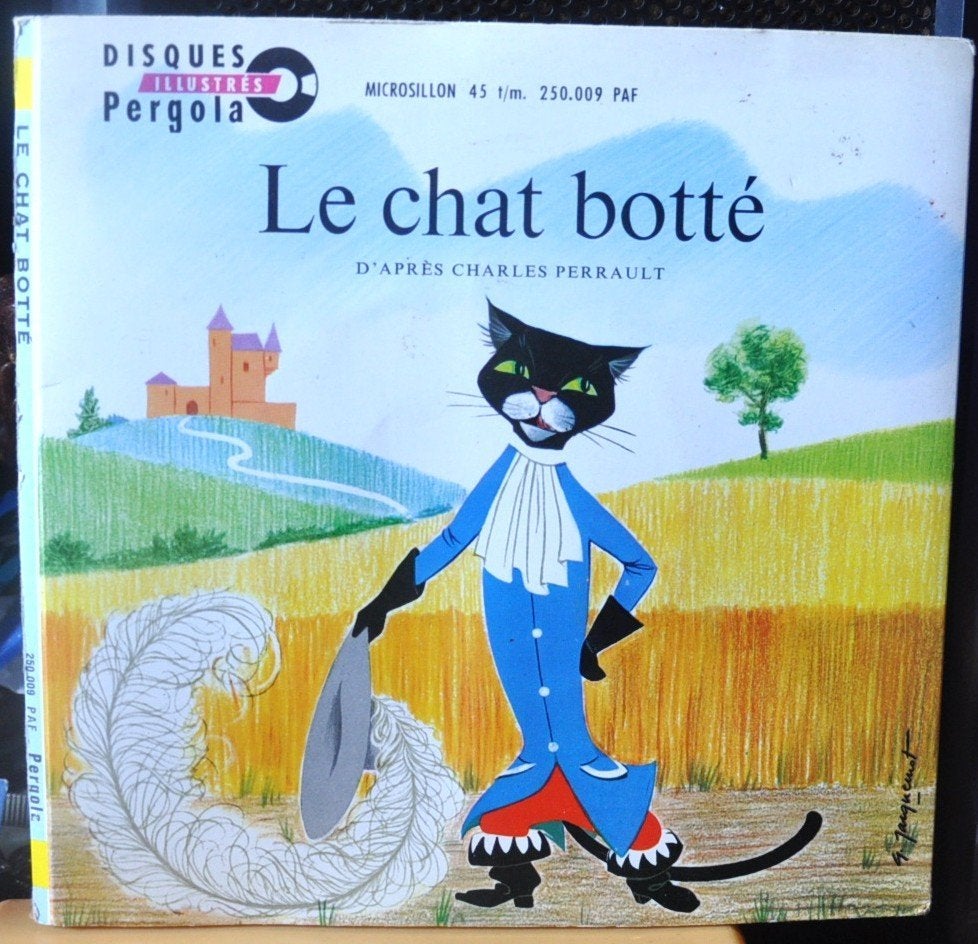 vinyl 45 tour histoire du chat botté (x20372), Ophalen of Verzenden, 1960 - 1969, Gebruikt, Verhaal of Sprookje