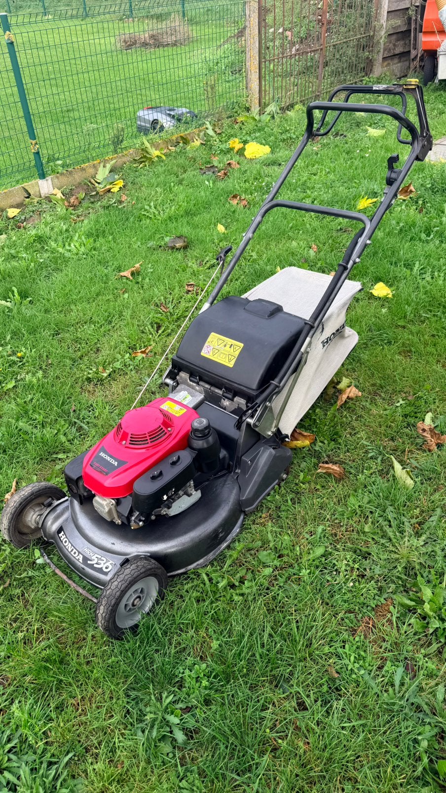 Honda HRH536 grasmaaier, Tondeuse rotative, Utilisé, Sac de ramassage, Tondeuses à gazon à essence