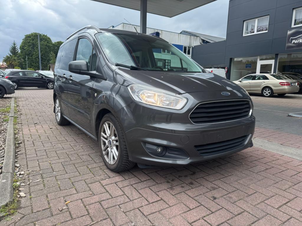 Ford TourneoCourier 1.0 - ESSENCE - AIRCO - 116.000km - 2017, Autos, Argent ou Gris, Achat, 998 cm³, Entreprise