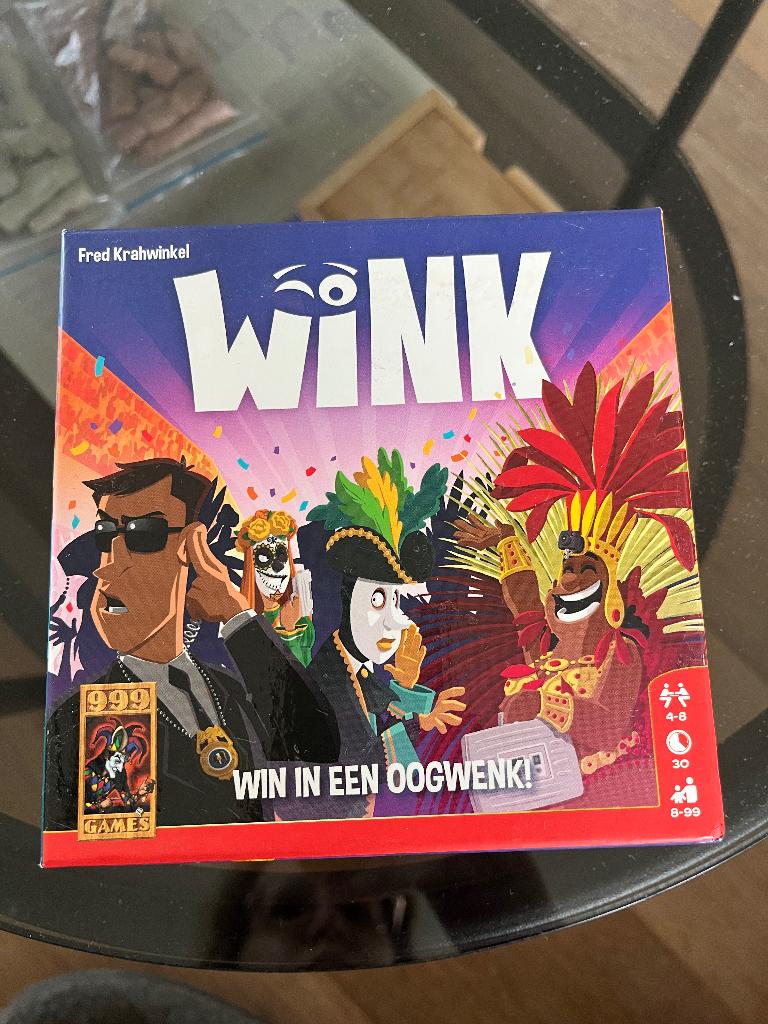 Gezelschapsspel Wink, Hobby en Vrije tijd, Gezelschapsspellen | Overige, Vijf spelers of meer, Ophalen of Verzenden, Zo goed als nieuw