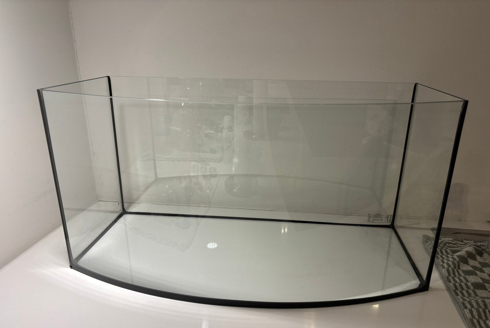 Aquarium 55 liter, Dieren en Toebehoren, Ophalen, Zo goed als nieuw, Leeg aquarium, Verwarming