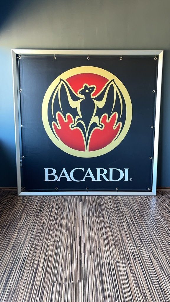 bacardibanner, Ophalen, Overige materialen, Gebruikt, 150 cm