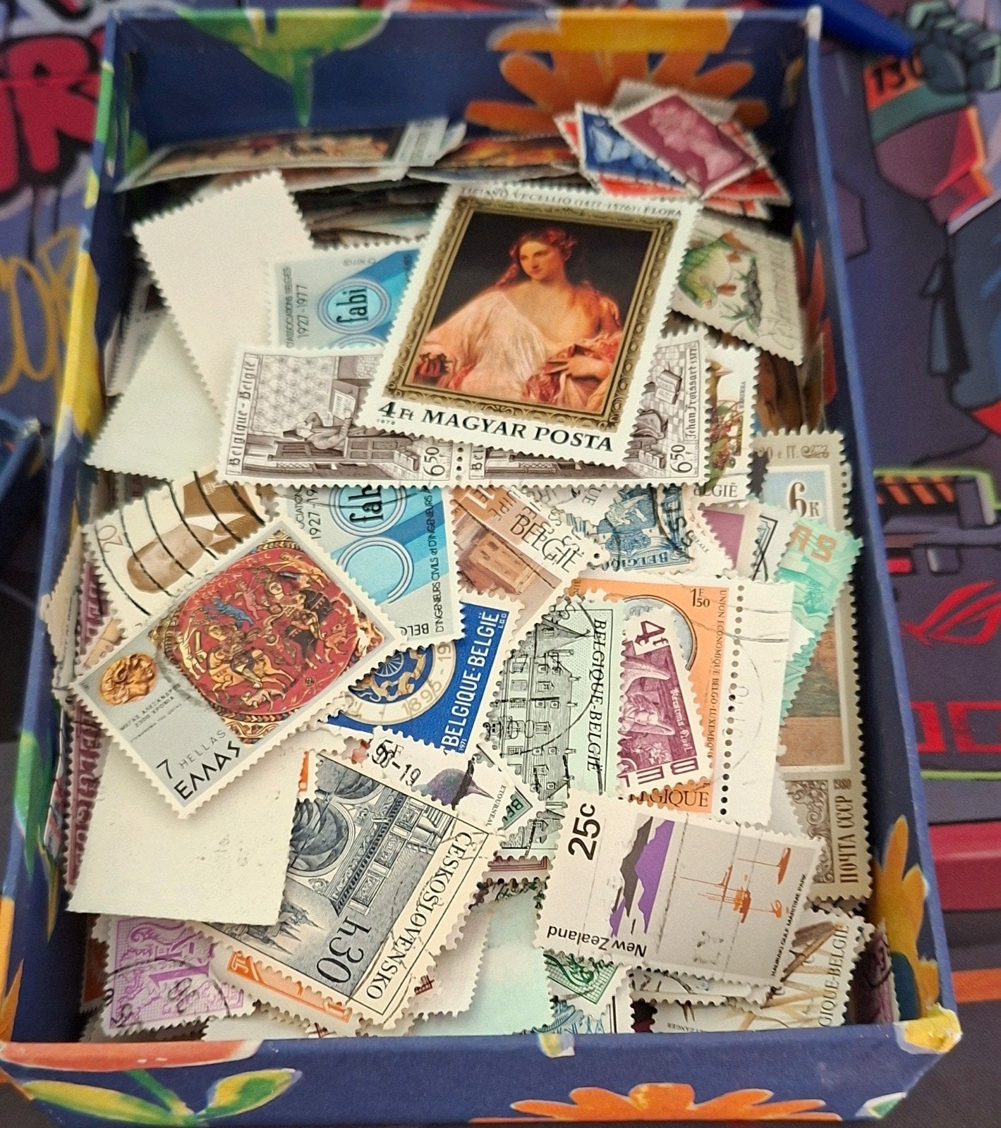 Postzegels, Ophalen
