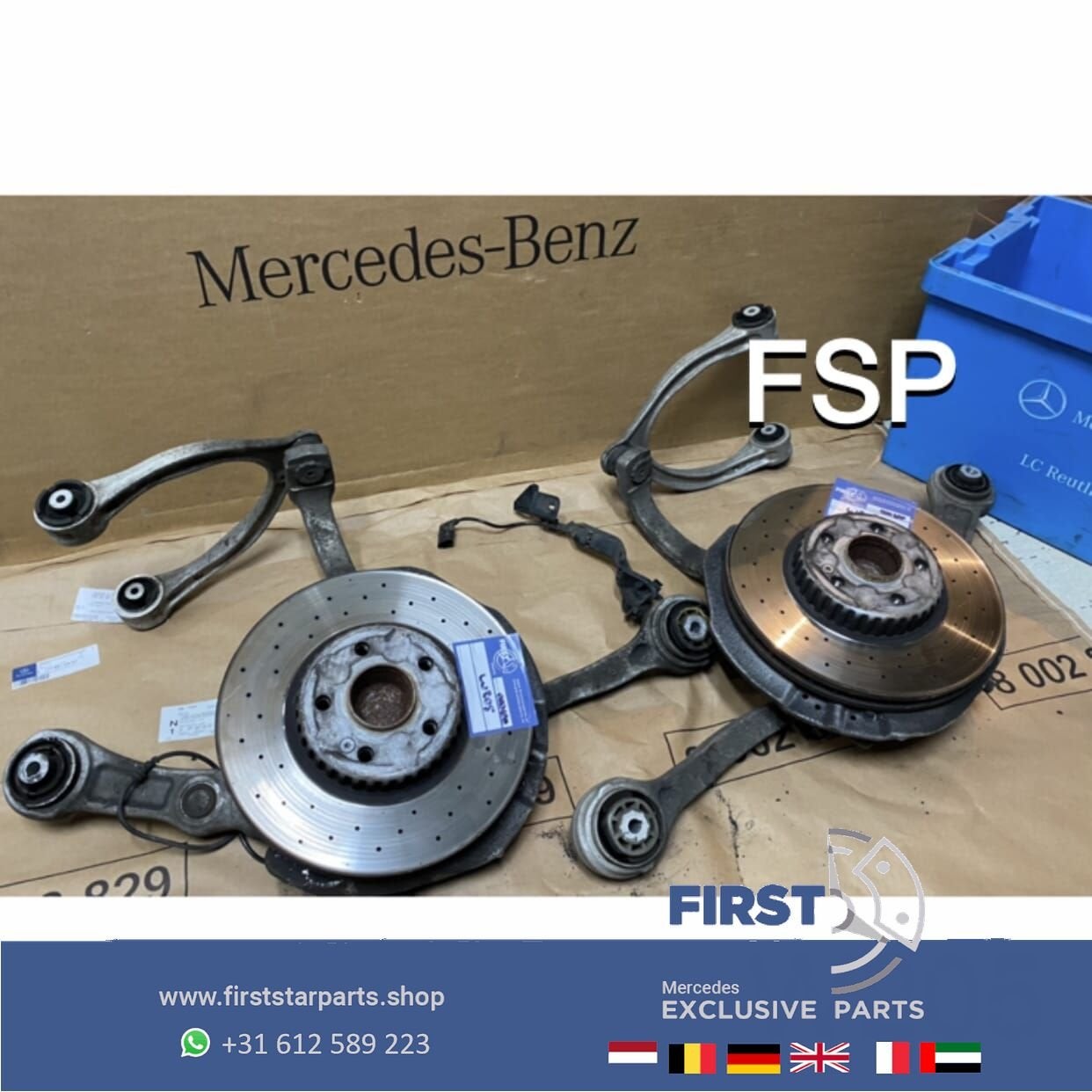 W205 C205 S205 FUSEE OPHANGING RECHTS COMPLEET WIELNAAF + DR, Utilisé, -, -, Enlèvement ou Envoi
