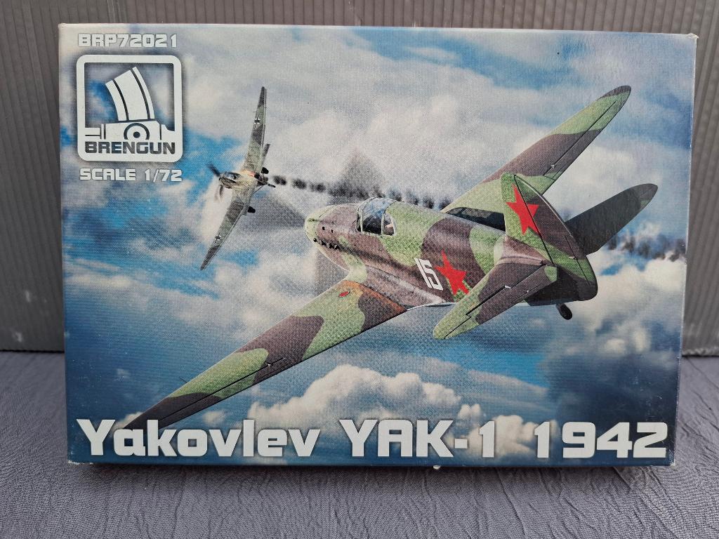 BRENGUN Yakovlev-Yak-1 JAAR 1942 1/72 BRP72021, Ophalen, Vliegtuig