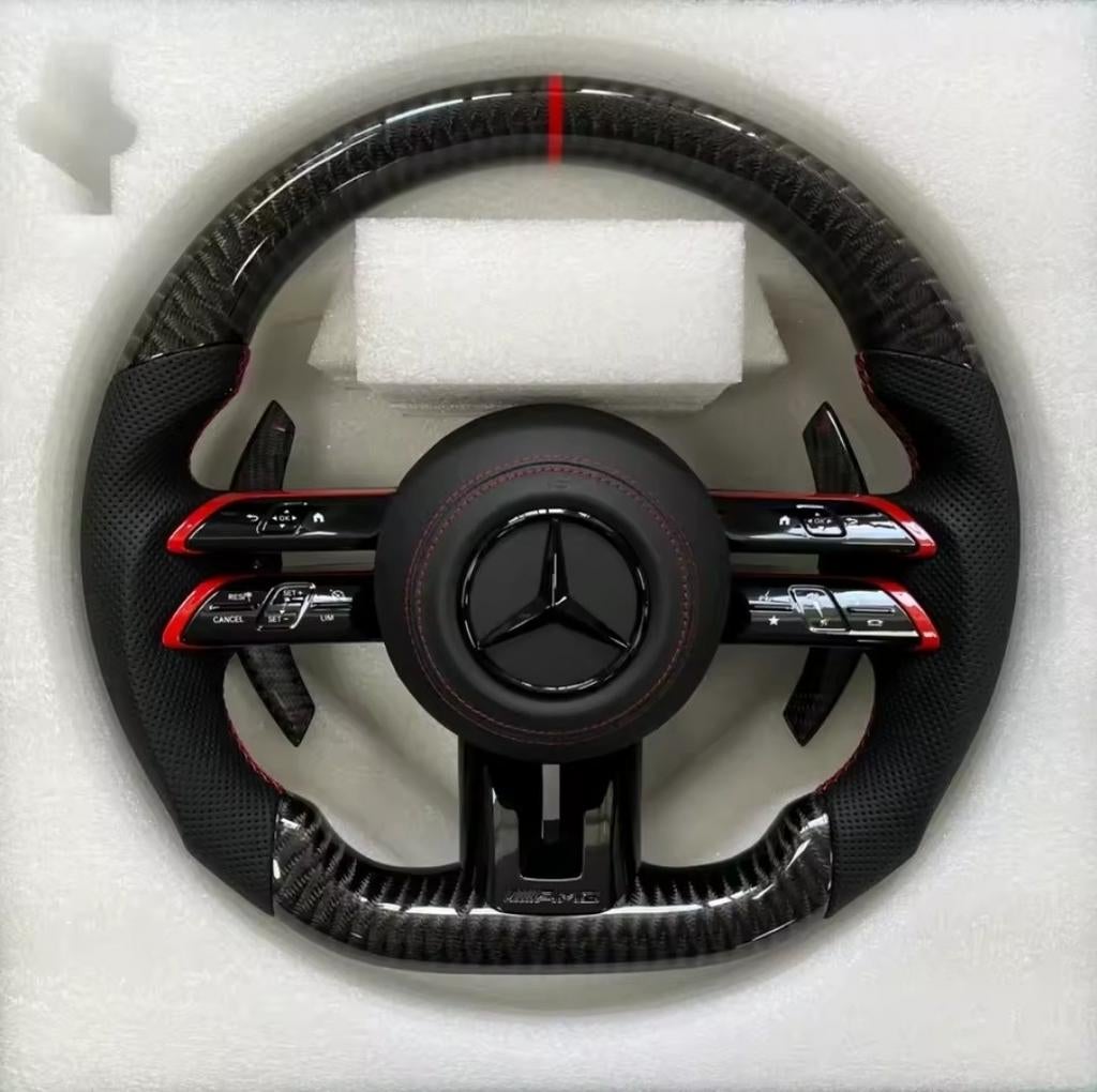 Mercedes AMG Custom Stuur *NIEUW* - Carbon/Leer/Alcantara, Auto-onderdelen, Ophalen of Verzenden, Mercedes-Benz