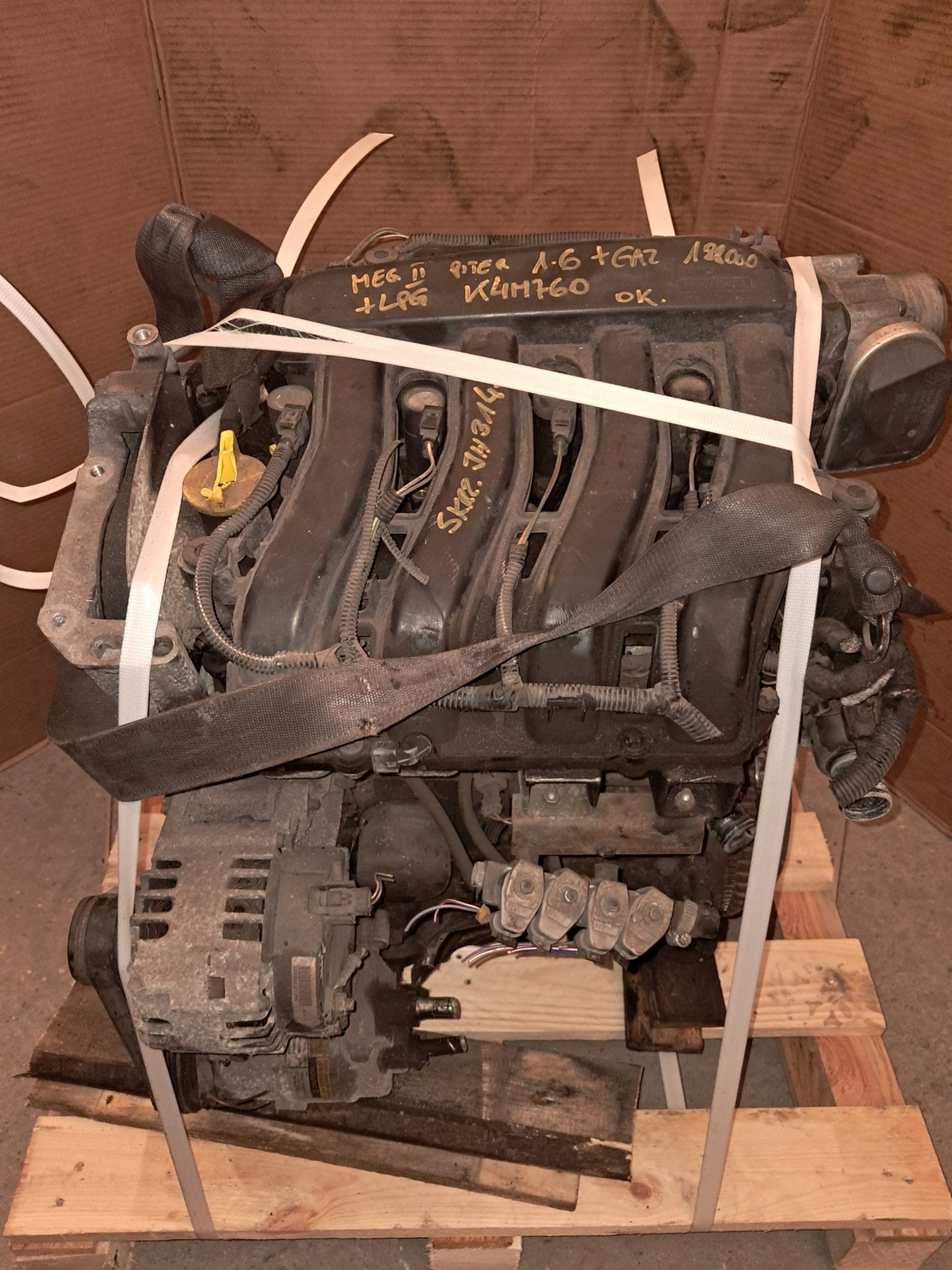 Moteur K4M760 Complet RENAULT MEGANE, Verzenden, Gebruikt, Skoda