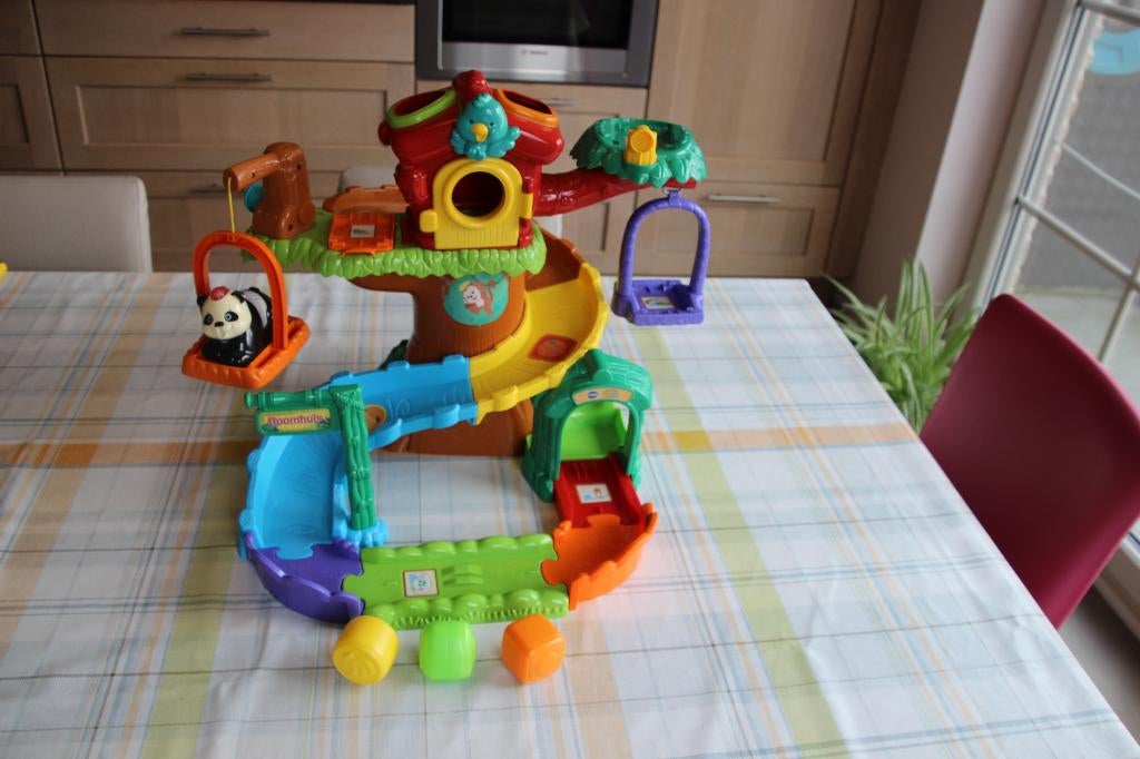 V-tech zoef zoef dieren boomhut, Kinderen en Baby's, Speelgoed | Vtech, Ophalen, Zo goed als nieuw, 6 maanden tot 2 jaar