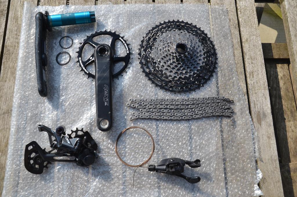 Shimano XTR 12 Speed groepset met powermeter, Fietsen en Brommers, Fietsonderdelen, Zo goed als nieuw, Derailleur of Ketting, Aluminium