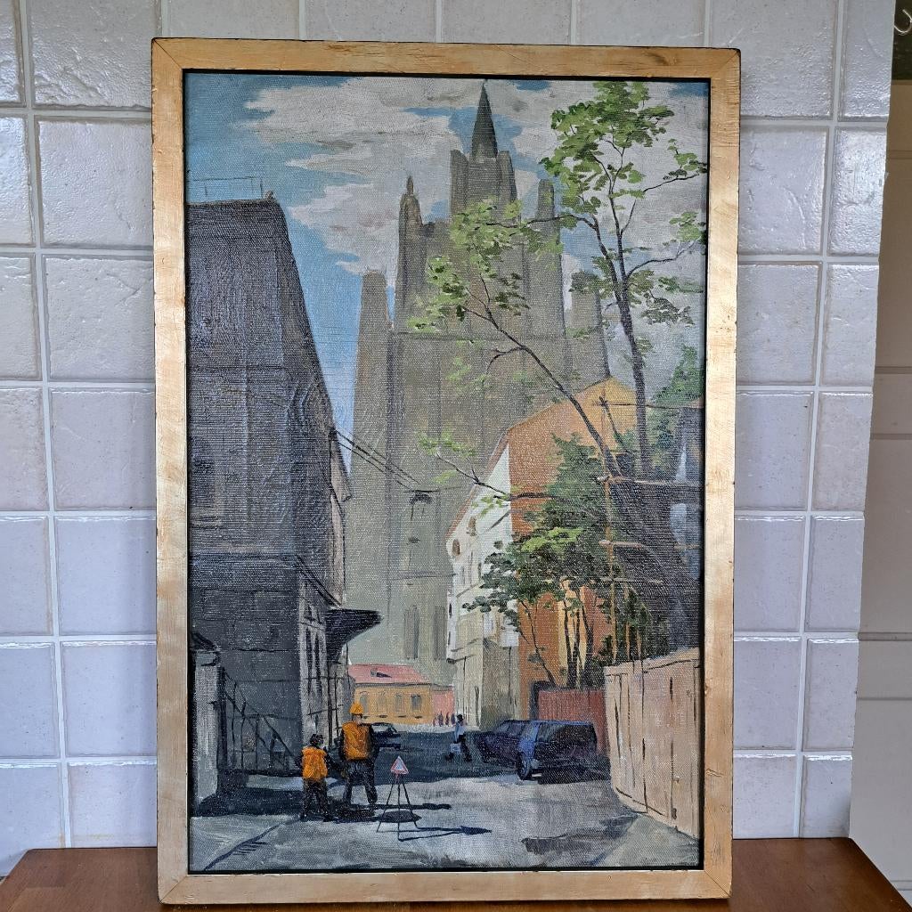 Peinture tableau sur toile russe, Antiquités & Art, Enlèvement