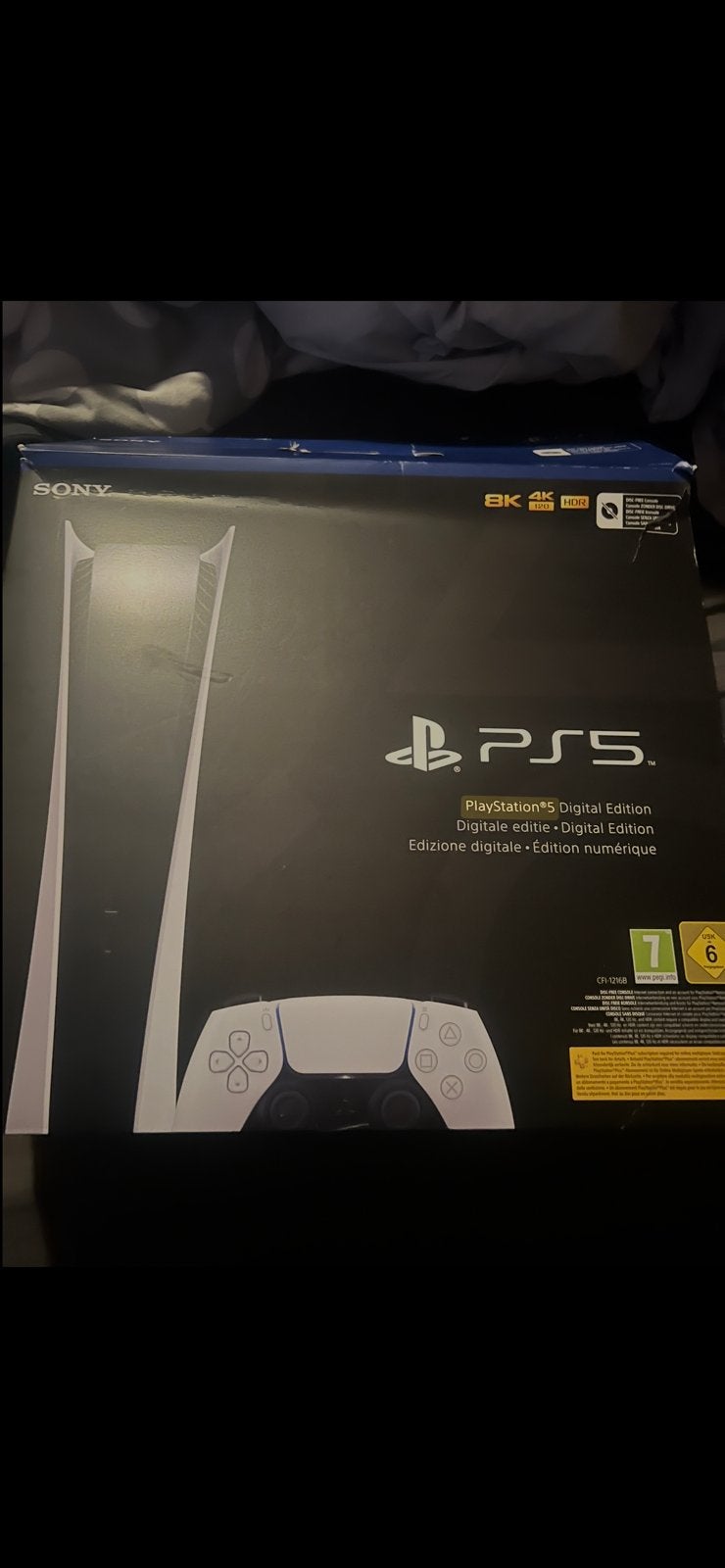 PlayStation 5 PS5 Digital Edition 825GB + controller + doos, Games en Spelcomputers, Ophalen, Gebruikt, Playstation 5 Digital