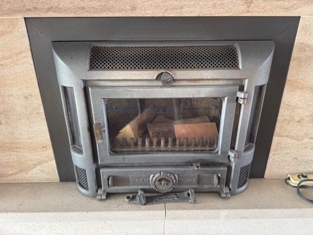 Helex inbouwcassette hout 68x53cm, Huis en Inrichting, Ophalen, Gebruikt, Inbouwhaard, Houthaard
