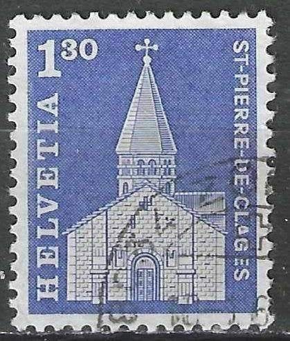 Schweiz 1966 - Yvert 764 - Saint-Pierre-de-Clages (ST), Envoi, Affranchi
