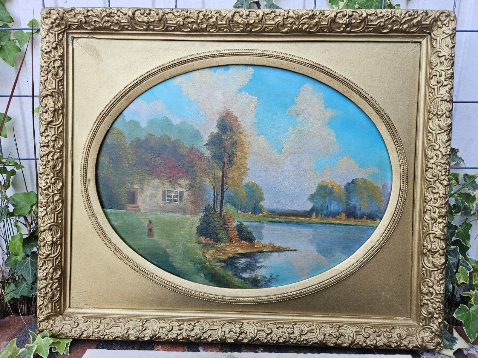 Schilderij uitzicht, Ophalen
