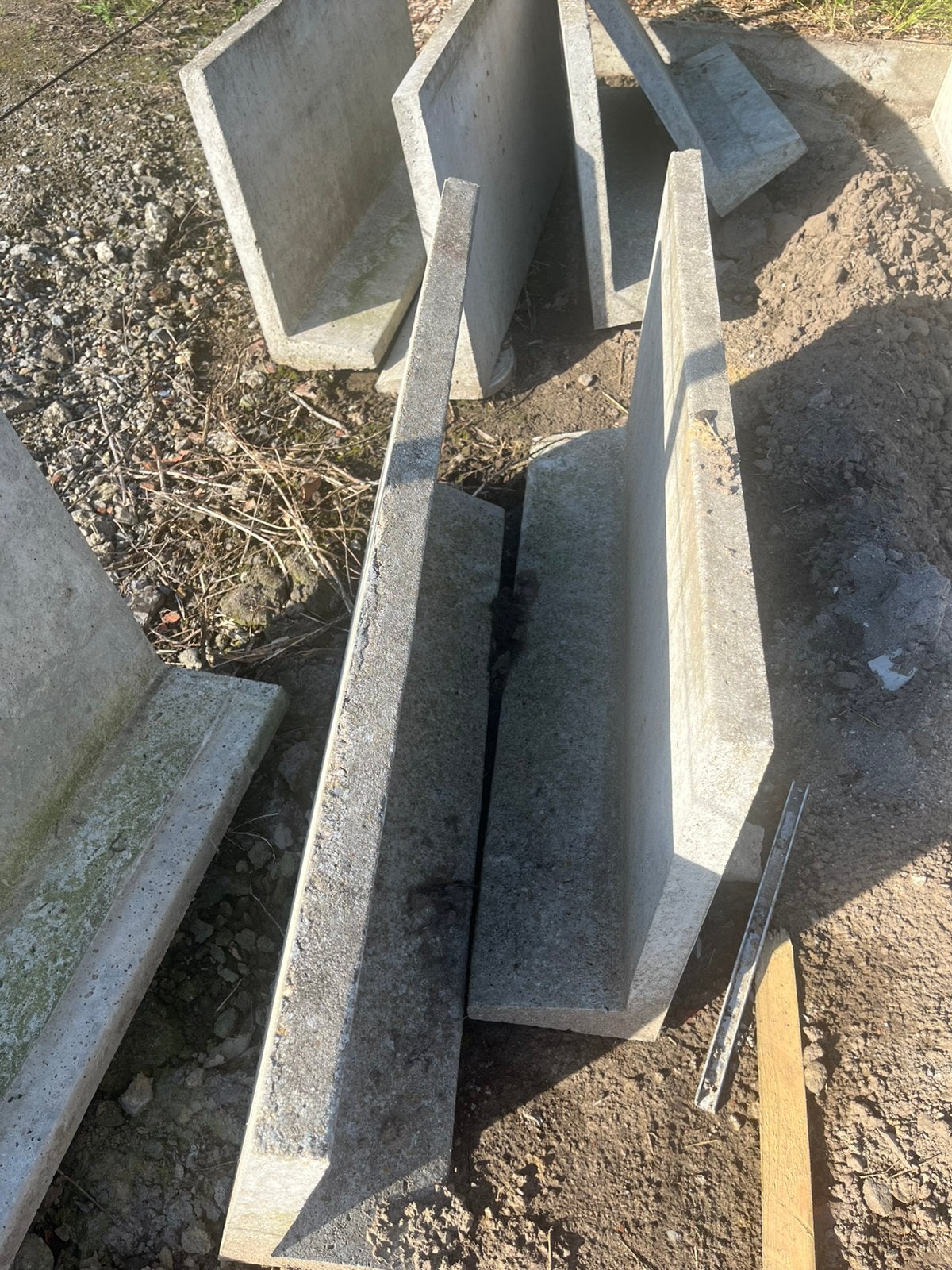 L profiel beton, Tuin en Terras, Ophalen, Zo goed als nieuw, Beton