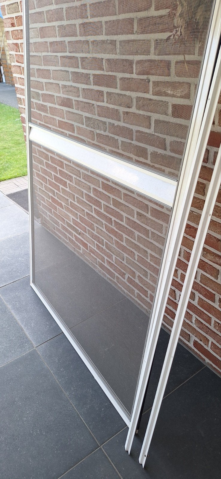 vliegenraam voor schuifdeur, Ophalen