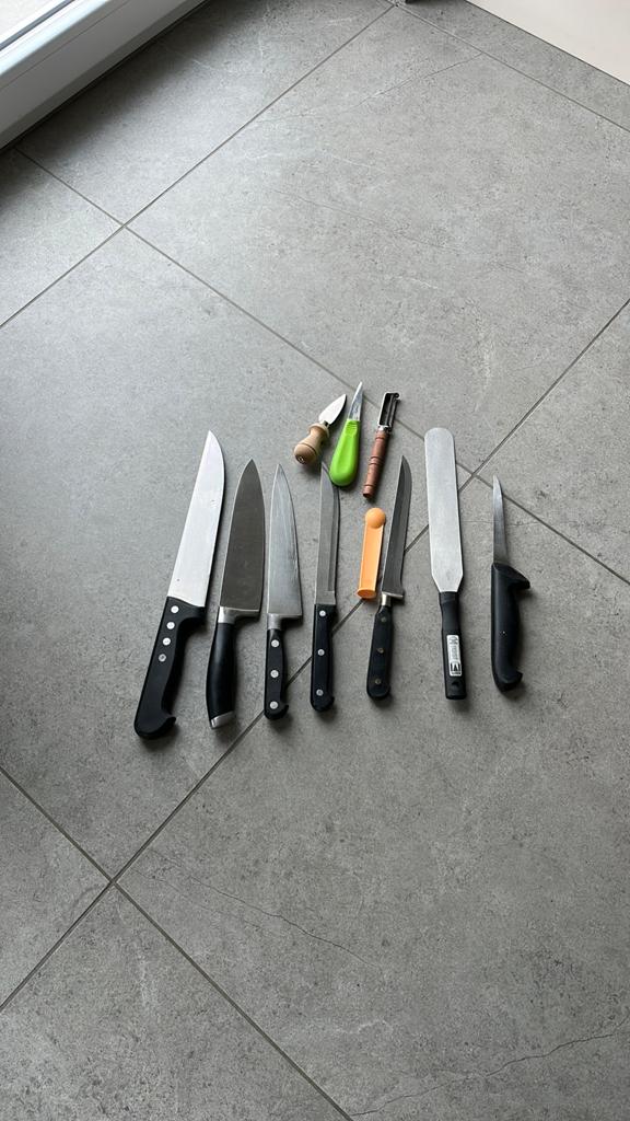 Keuken messen, Ophalen of Verzenden, Gebruikt, Inox of Chroom