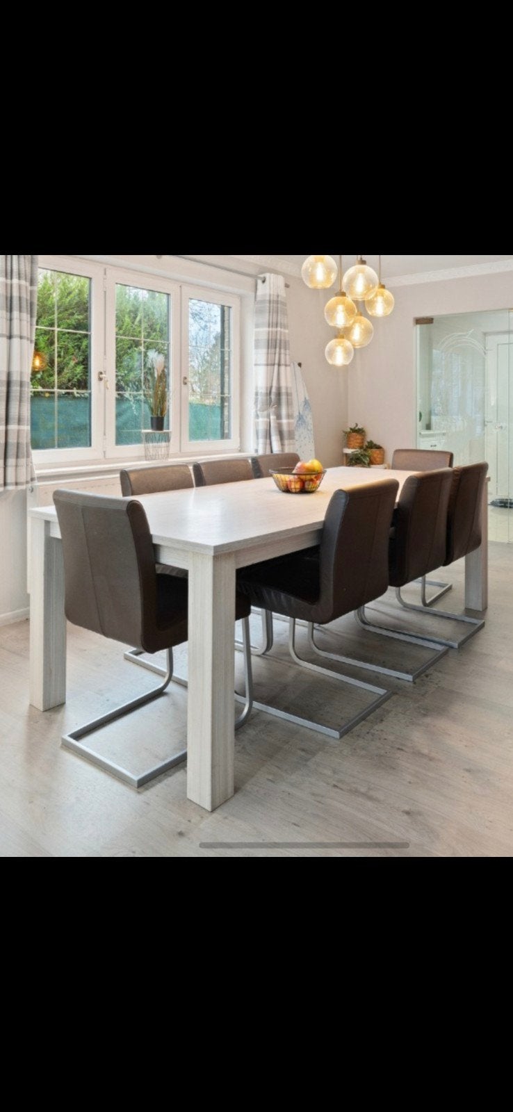 Design eettafel en lamp, Huis en Inrichting, Tafels | Eettafels, Ophalen