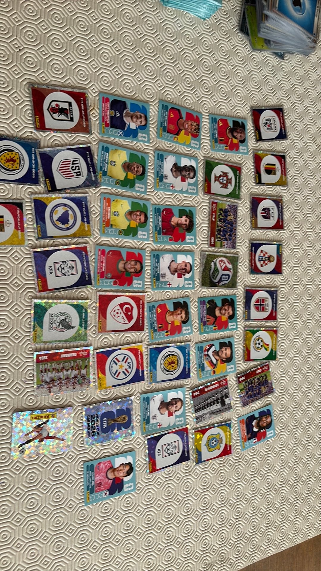 Panini stickers, Verzenden