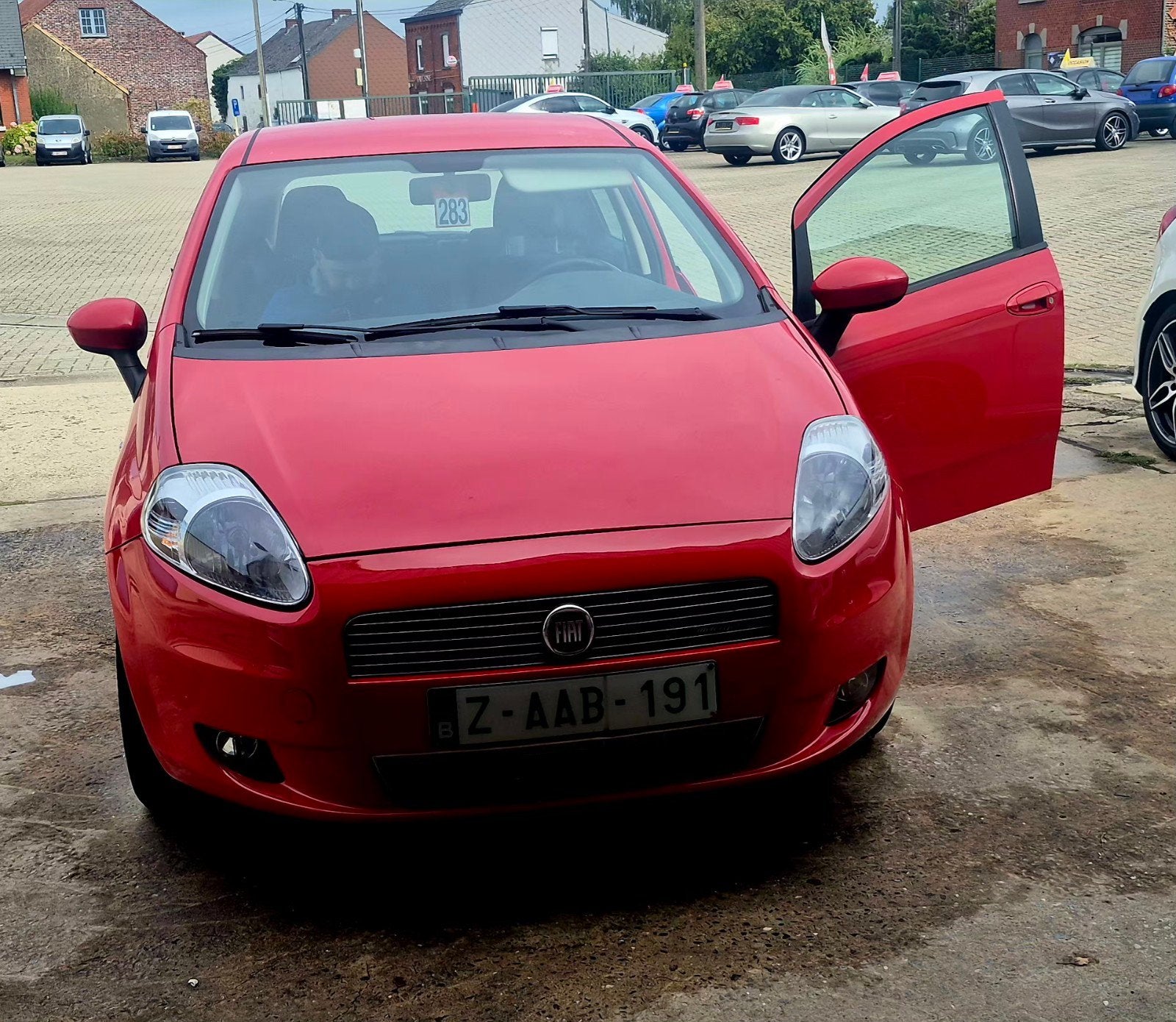 Fiat Punto evo 1.3 multijet  5 portes, Rouge, 1298 cm³, Entreprise, Boîte manuelle