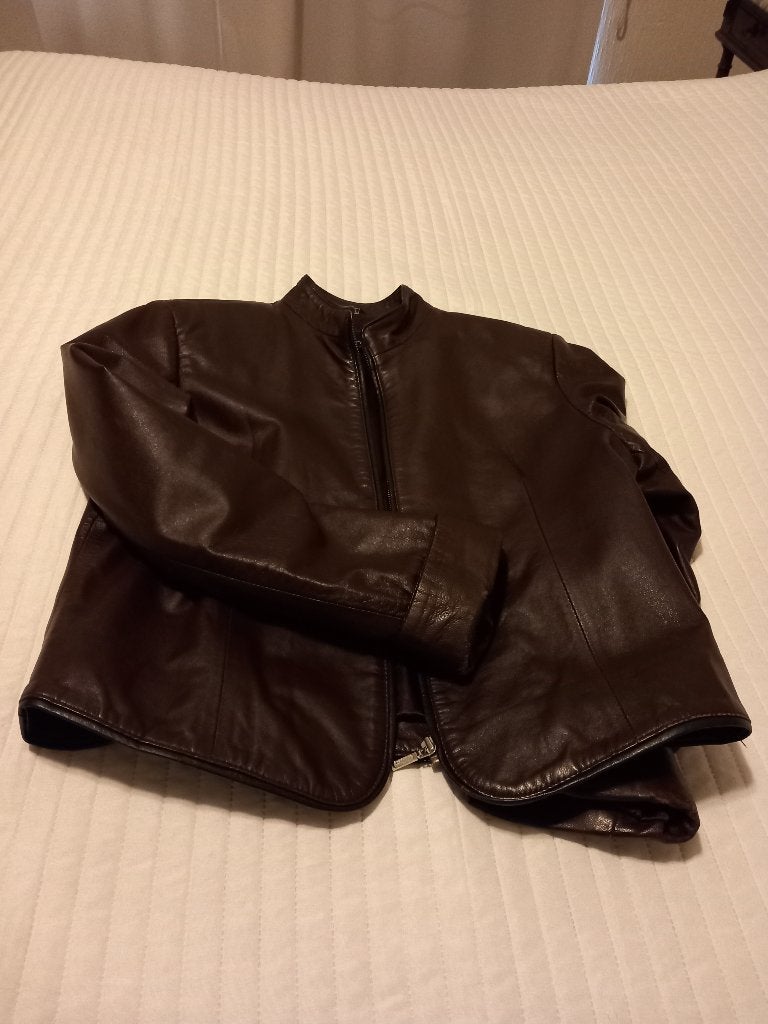 Bordeaux vestje leder, Vêtements | Femmes, Enlèvement ou Envoi, Comme neuf, Taille 38/40 (M)