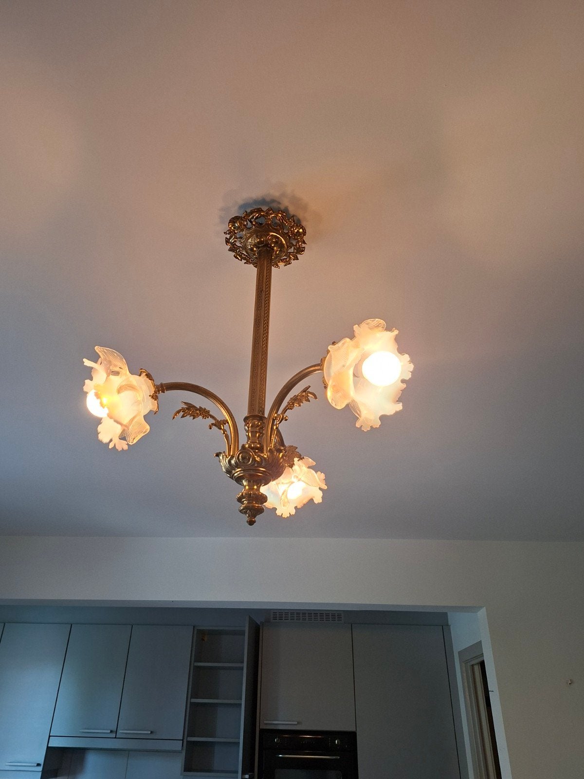 Antieke luchter, Huis en Inrichting, Lampen | Kroonluchters, Ophalen