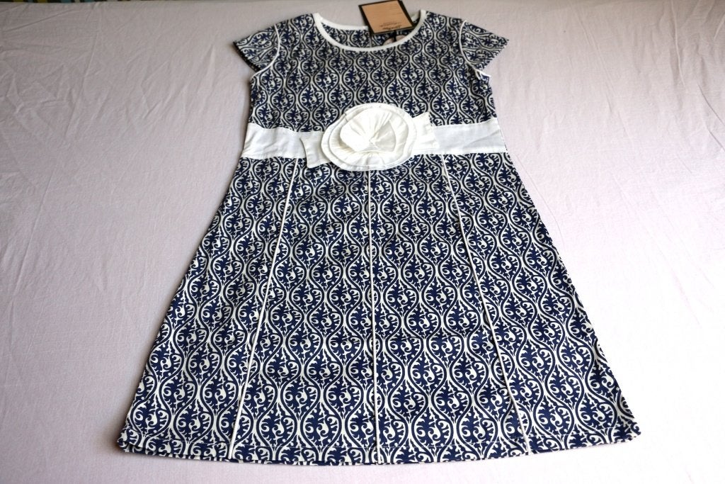 Nieuw! Blauwe jurk - Almatrichi - maat 140, Meisje, Nieuw, Ophalen of Verzenden, Jurk of Rok