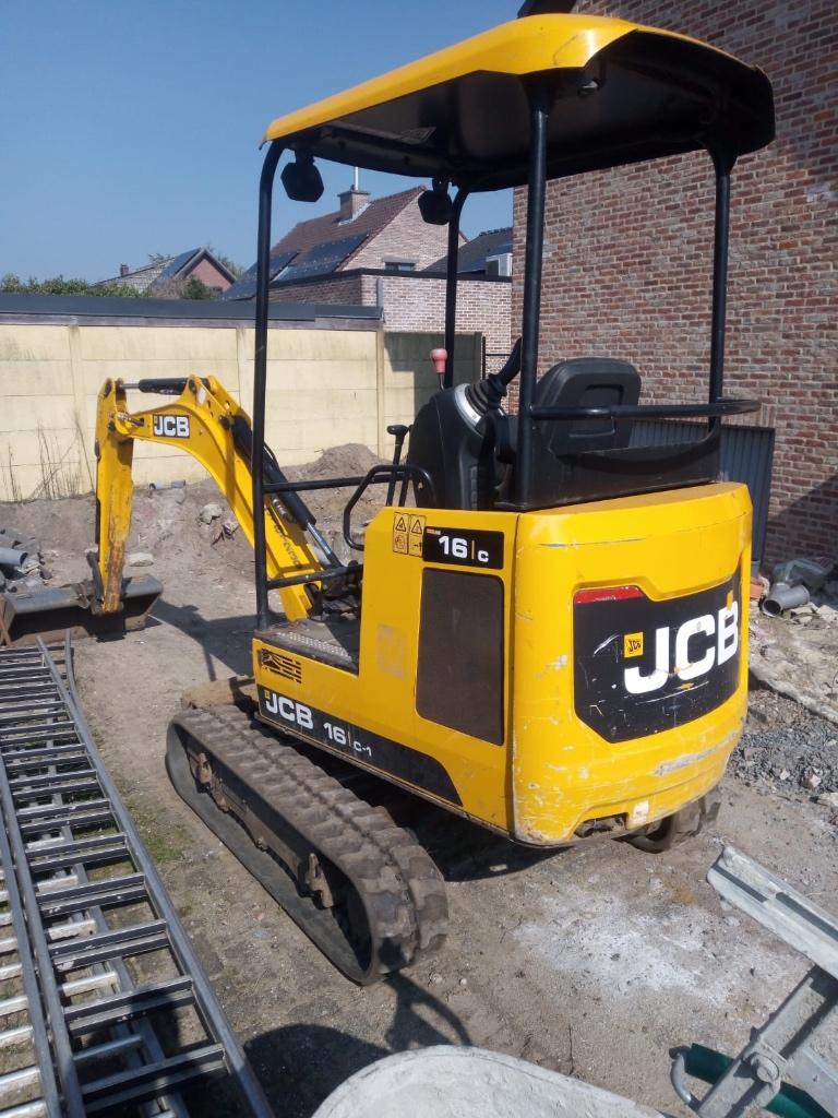Te koop: graafmachine jcb 16c-1, Zakelijke goederen, Machines en Bouw | Kranen en Graafmachines, Ophalen, Graafmachine