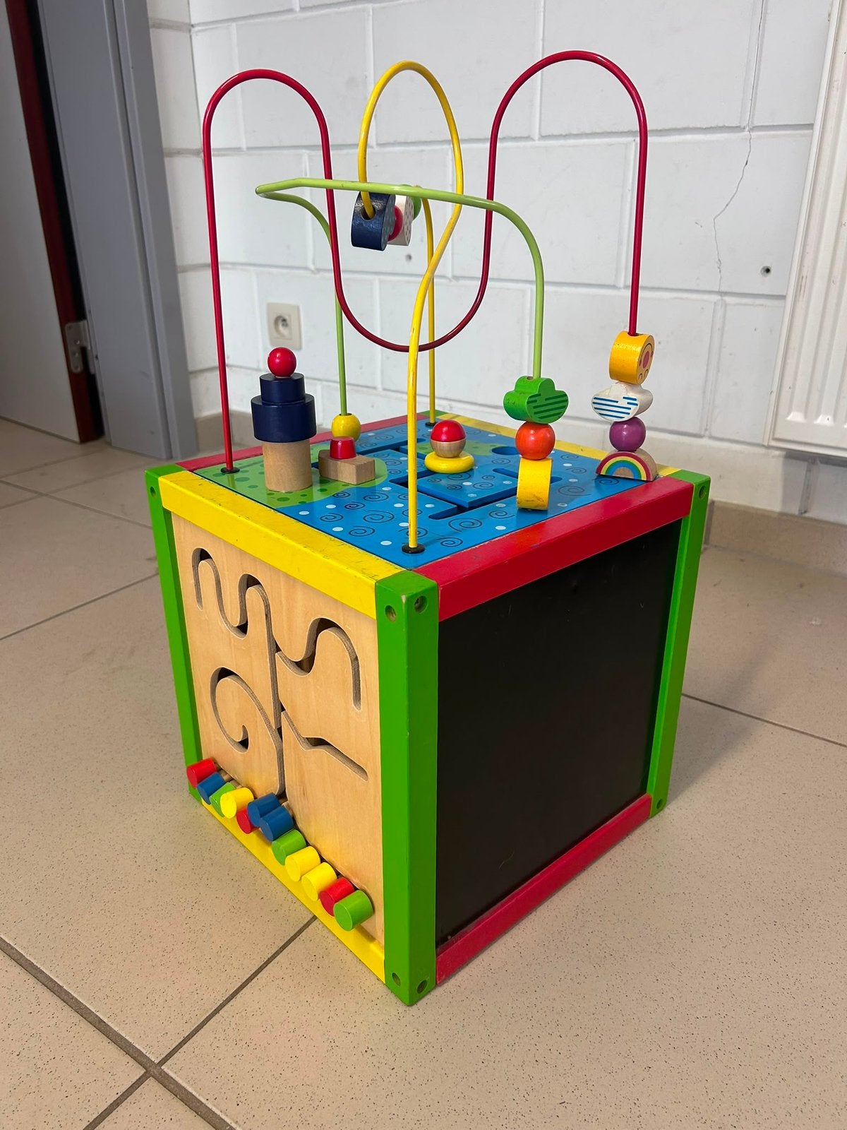 Activiteiten kubus - houten speelgoed, Kinderen en Baby's, Ophalen, Overige typen