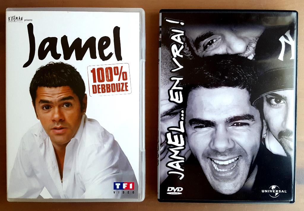 JAMEL 100% DEBBOUZE (One Man Show) + JAMEL EN VRAI // 2 DVD, Alle leeftijden, Ophalen of Verzenden, Gebruikt, Stand-up of Theatershow