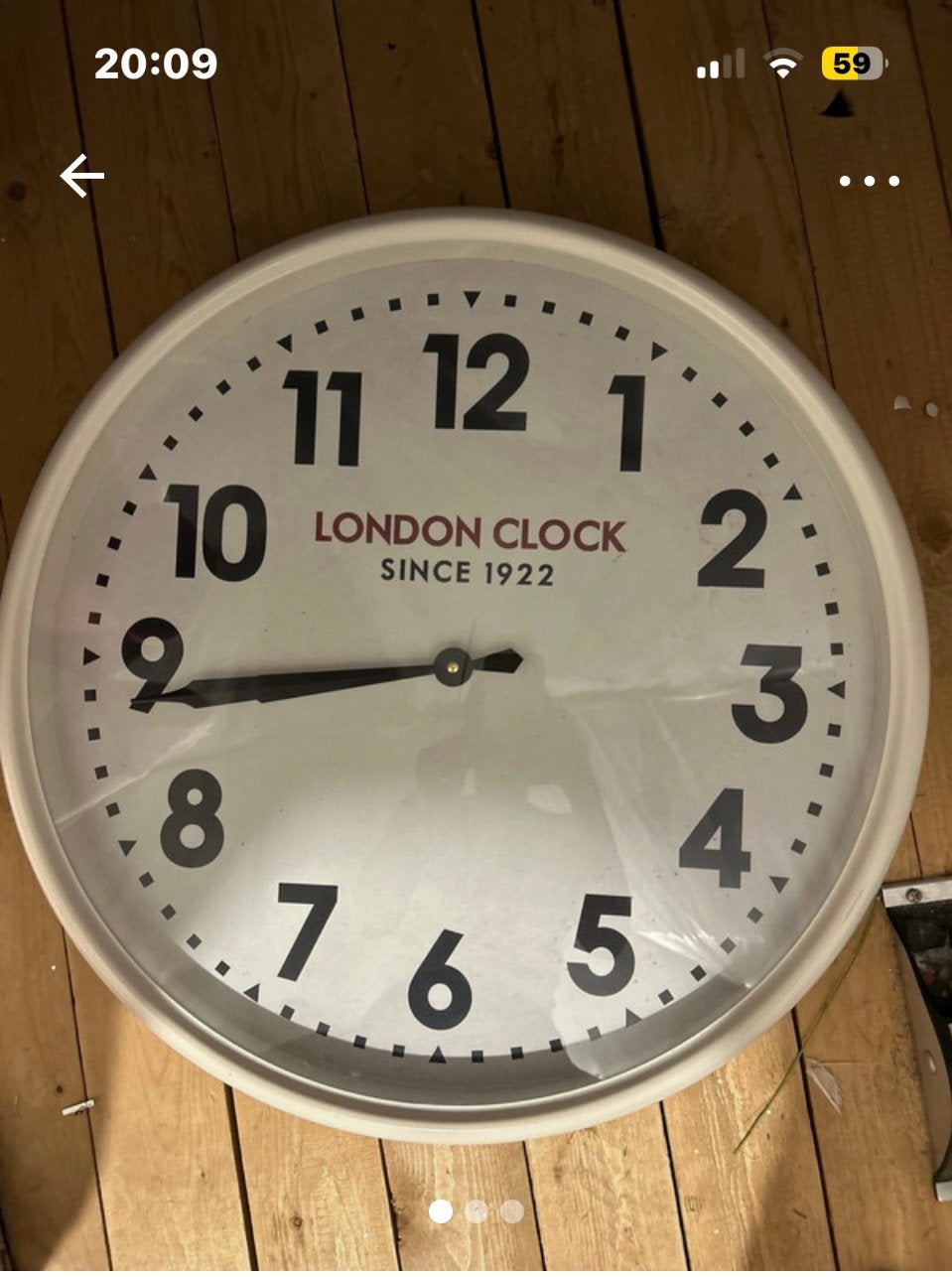 Wandklok, Ophalen, Zo goed als nieuw, Wandklok