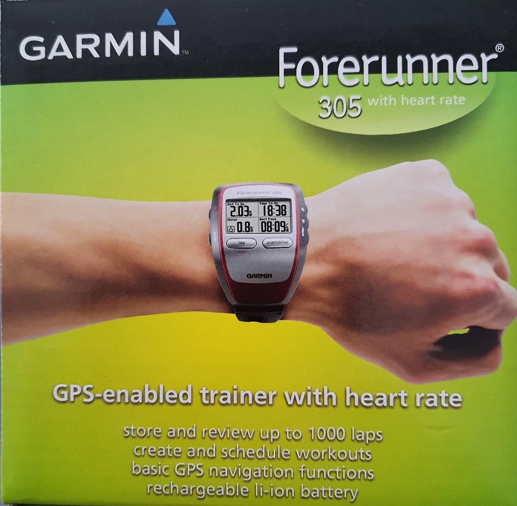 Garmin Forerunner 305 GPS - sporthorloge met hartslagmeter, Ophalen, Garmin