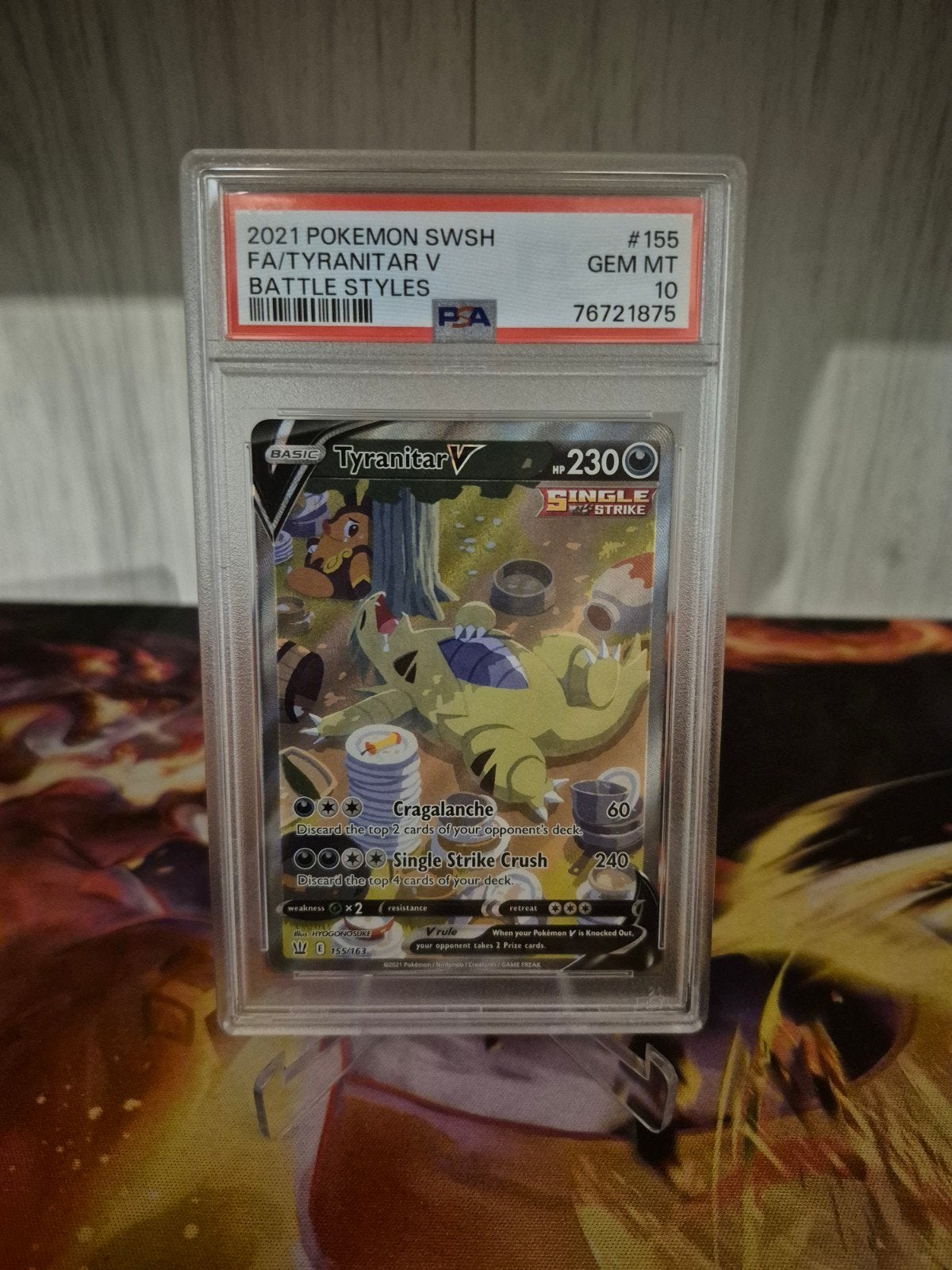 Tyranitar V alt art psa 10, Ophalen