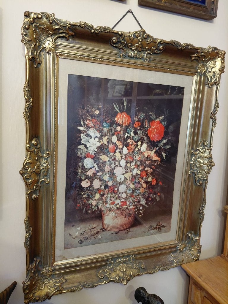 Grote houten kader met glas, Ophalen, Glas, Met glas