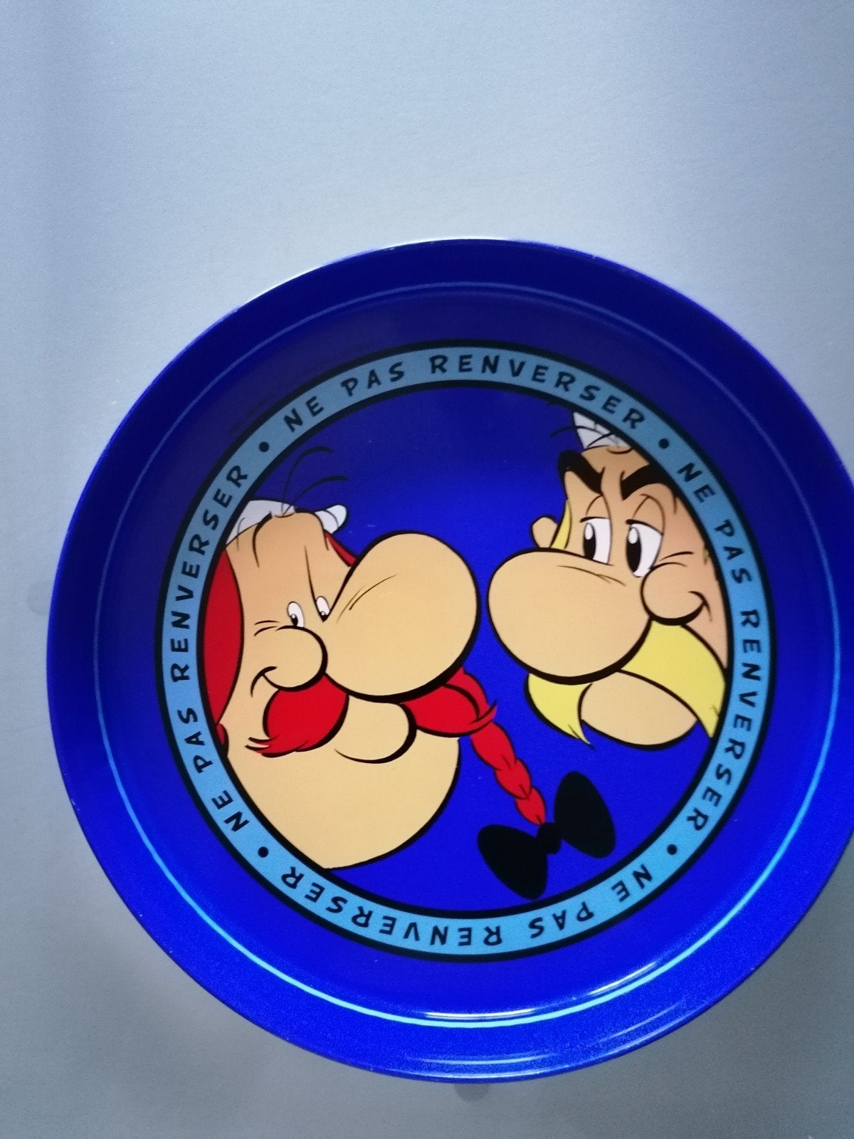 Zeer mooi dienblad vn Asterix en Obelix., Collections, Boîte en métal, Enlèvement