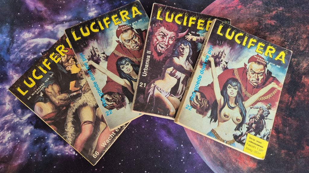 Lucifera : Horror/Erotische pockets uitgeverij Schorpioen, Meerdere stripboeken, Ophalen of Verzenden, Gelezen