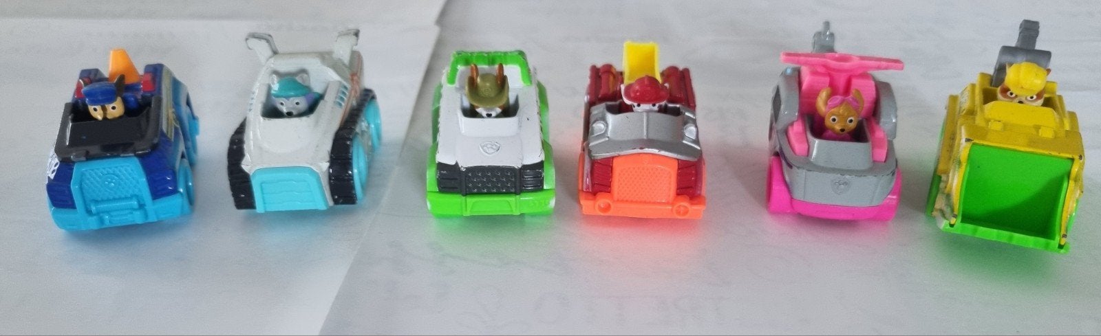 Paw patrol autotjes, Ophalen, Gebruikt