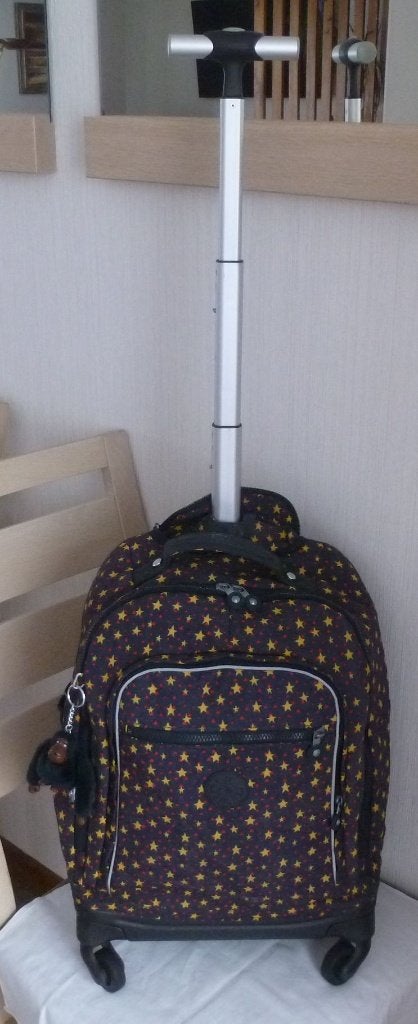 Kipling trolley "Zea" 4 roulettes + singe, 40 à 50 cm, Enlèvement ou Envoi, Autres couleurs, 30 à 40 cm