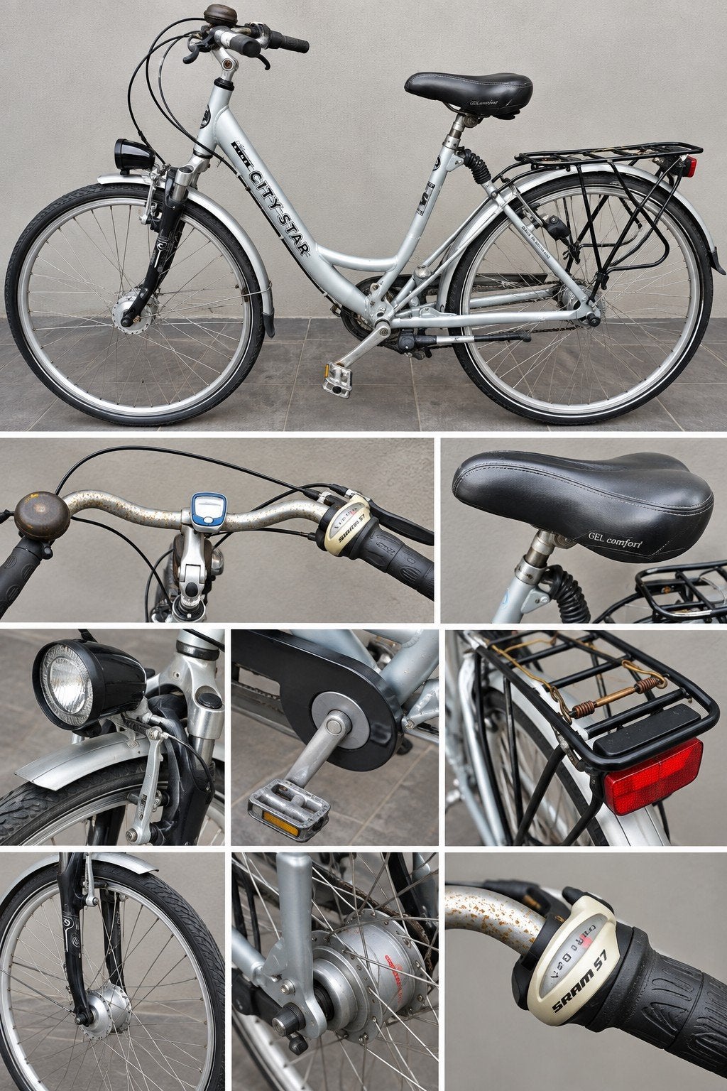 City Star damesfiets – NIET RIJDBAAR – reparatie/onderdelen, Fietsen en Brommers, Gebruikt, Velgrem, Versnellingen, Ophalen