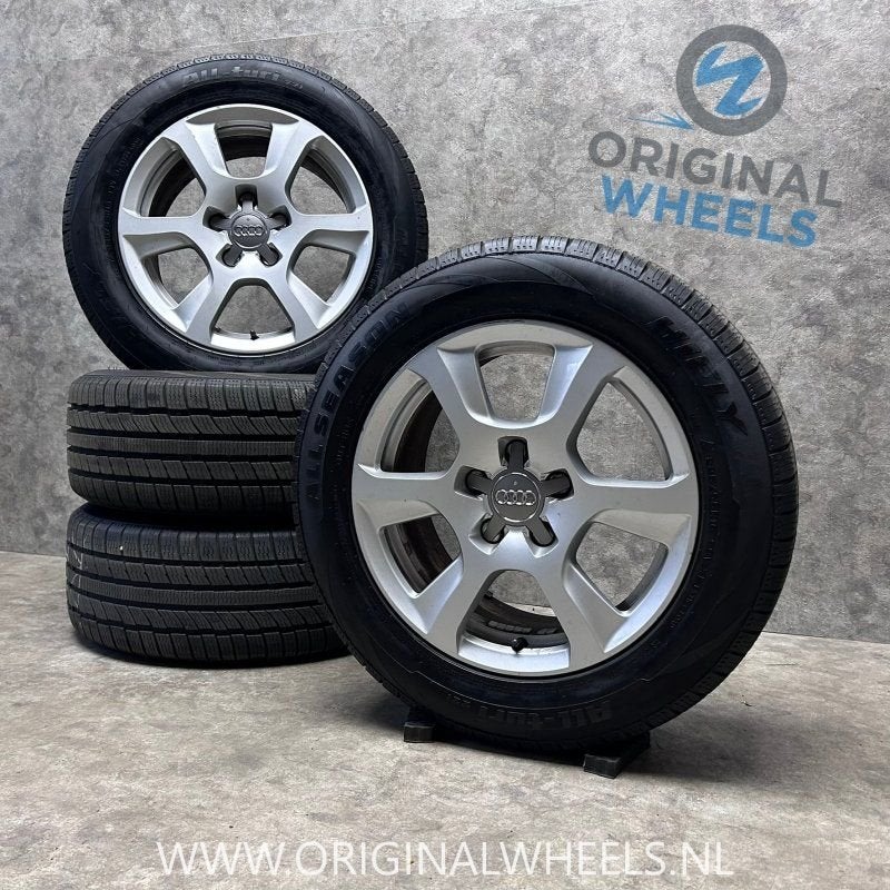 16 inch originele velgen + all season banden Audi A4 B8 8K06, Auto-onderdelen, Gebruikt, -, Banden en Velgen, Ophalen of Verzenden